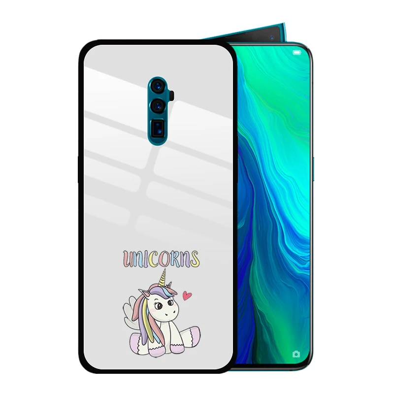 Милый мультяшный чехол Unicron из закаленного стекла для OPPO Reno2 F Z Reno 10x zoom R17 R15 R11 Plus 9S