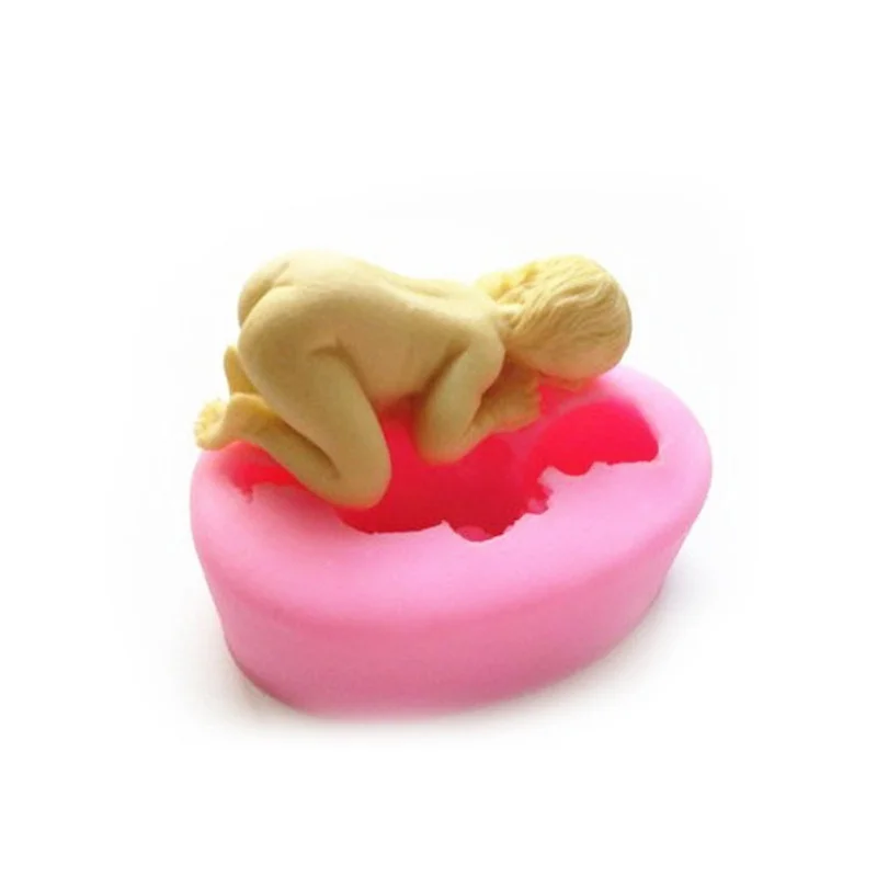 Уникальный силиконовый торт плесень 3D в форме спящего младенца шоколадный