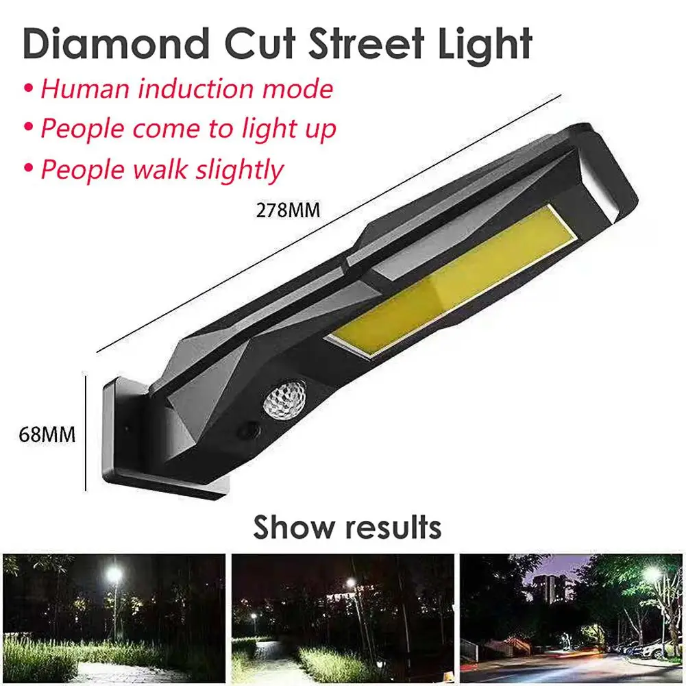 Светодиодный солнечный светильник с регулируемой яркостью настенный уличный