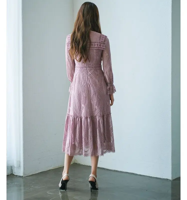 HAMALIEL модные элегантные женские кружевные платья для девочек высокое качество