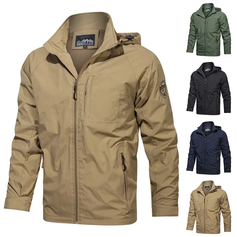 

Ветровка мужская водонепроницаемая, дышащая куртка для активного отдыха, походов, альпинизма, походов, путешествий, весна-осень