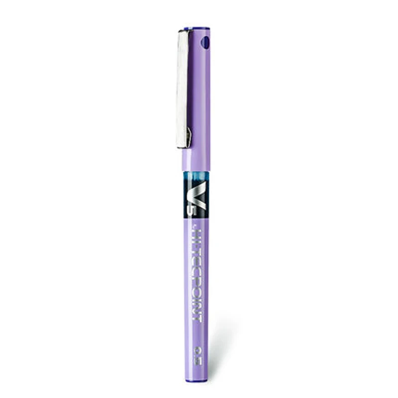 12 шт./лот, гелевые ручки Pilot BX-V5, 0,5 мм/0,7 мм, высокое качество, многоцветные чернильные ручки, школьные и офисные канцелярские принадлежности - Цвет: Лаванда