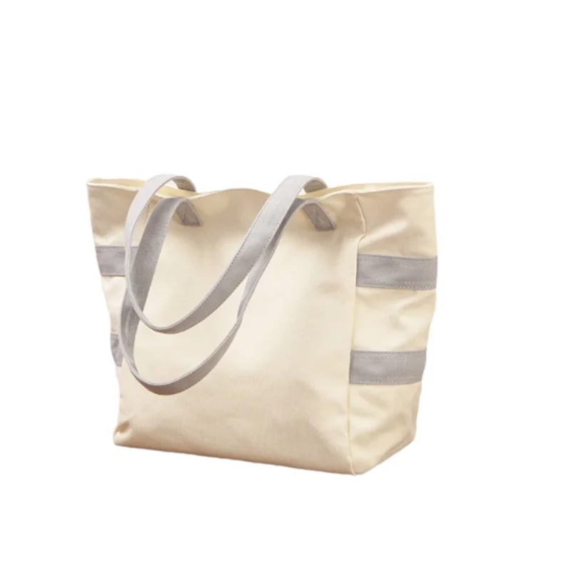 Холщовая Сумка на плечо для женщин вместительный тканевый тоут в Корейском стиле