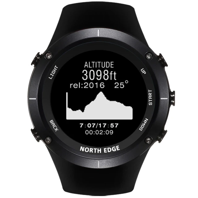 NORTHEDGE цифровые часы для мужчин спортивные часы gps погода высота барометр термометр компас сердечного ритма погружение Пешие прогулки часы