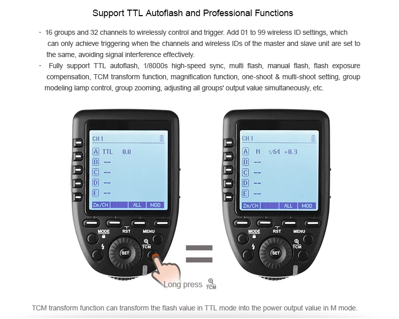Godox Xpro-C/N/O/S/F/P 2,4G ttl вспышка беспроводной передатчик Триггер X система HSS 1/8000s для Canon Nikon sony Olympus Fuji