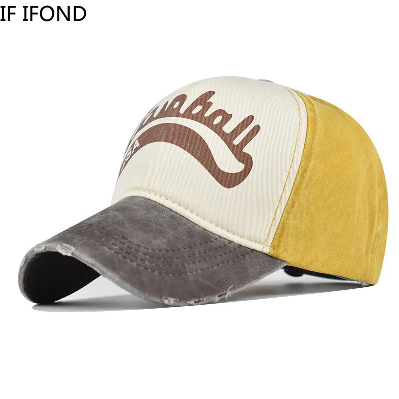 

Ретро бейсбольная кепка Повседневная Хип-хоп snapback шляпы винтажные Промытые хлопок папа шляпа для мужчин женщин Спорт Gorras Bone