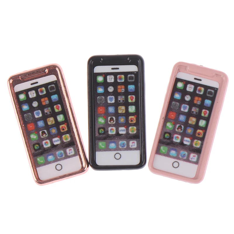 

Mini Resign Mobile Phone Model Simulation Toy For Doll House Decoration 1/12 Dollhouse Miniature Accessories