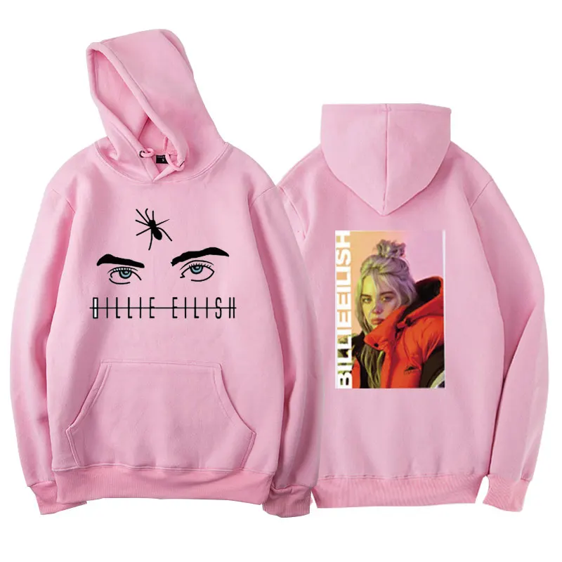 2019 Новинка Billie Eilish толстовки женские хип хоп зимние длинные рукава