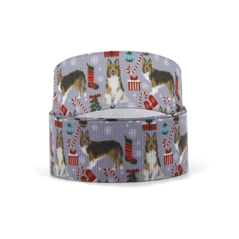 50 ярдов напечатанная собаками лента из корсажа для рукоделия вечерние