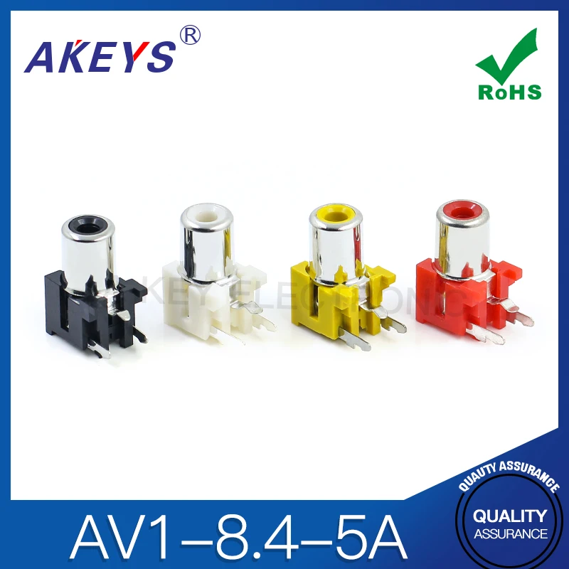 Концентрическая розетка AV 3 фута разъем RCA одно отверстие печатная плата сварка