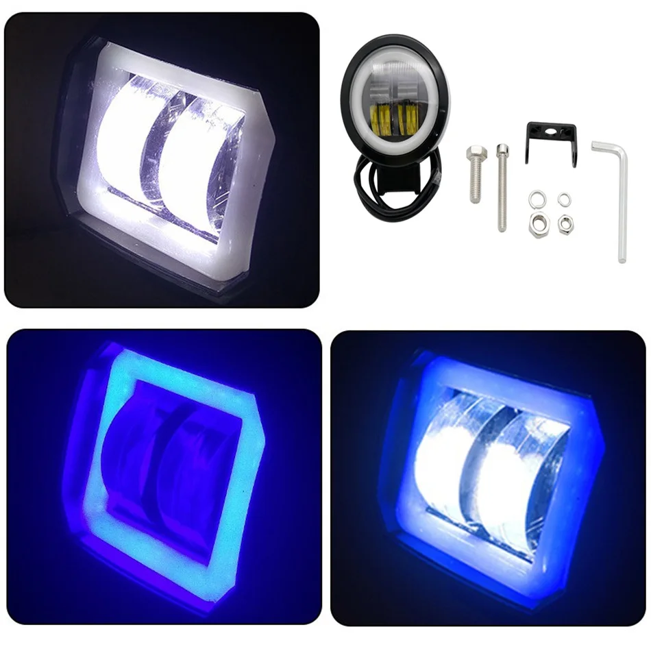 3 Inch Led Work Light Bar Fog Lamp Driving Daytime Off Road Spot 12V 24V 6000K for Motorcycle Halo Jeeps ATV SUV Headlight | Автомобили и