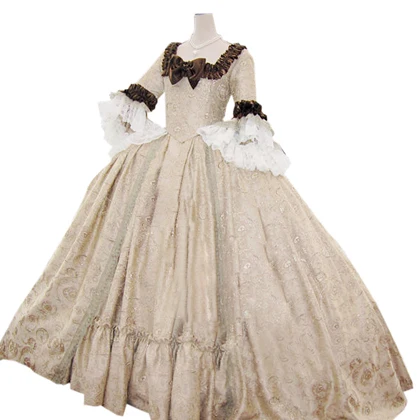 Полностью корсетный рококо колоний грузинский 18thc Marie Antoinette день суд платье - Цвет: image color