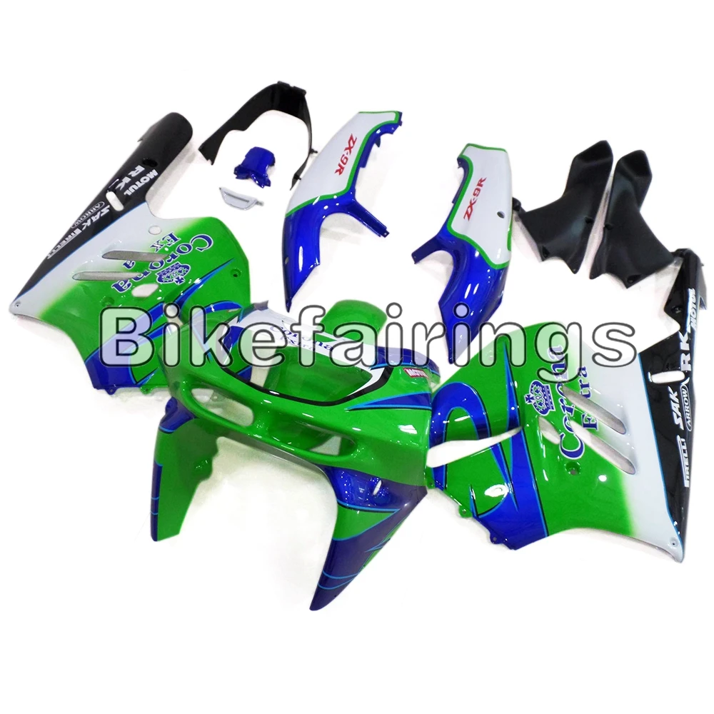 

Motorcycles Fairings For ZX9R 1994 95 96 97 ZX-9R1994 - 1997 ABS Plastic Fairing Kit Green White and Blue Bodywork Kit