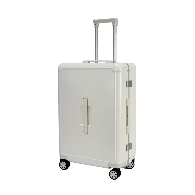 White large stripe right-angle side travel hand luggage TB052-46895