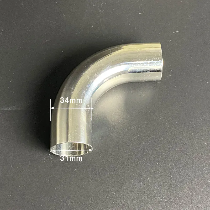 Фитинг для труб с внутренним диаметром 34 мм 1 1/4 дюйма 90 градусов нержавеющая