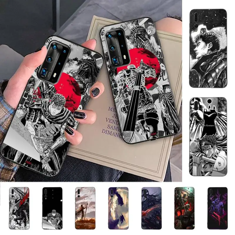 

YNDFCNB Berserk Guts Anime Phone Case for Huawei P30 40 20 10 8 9 lite pro plus Psmart2019