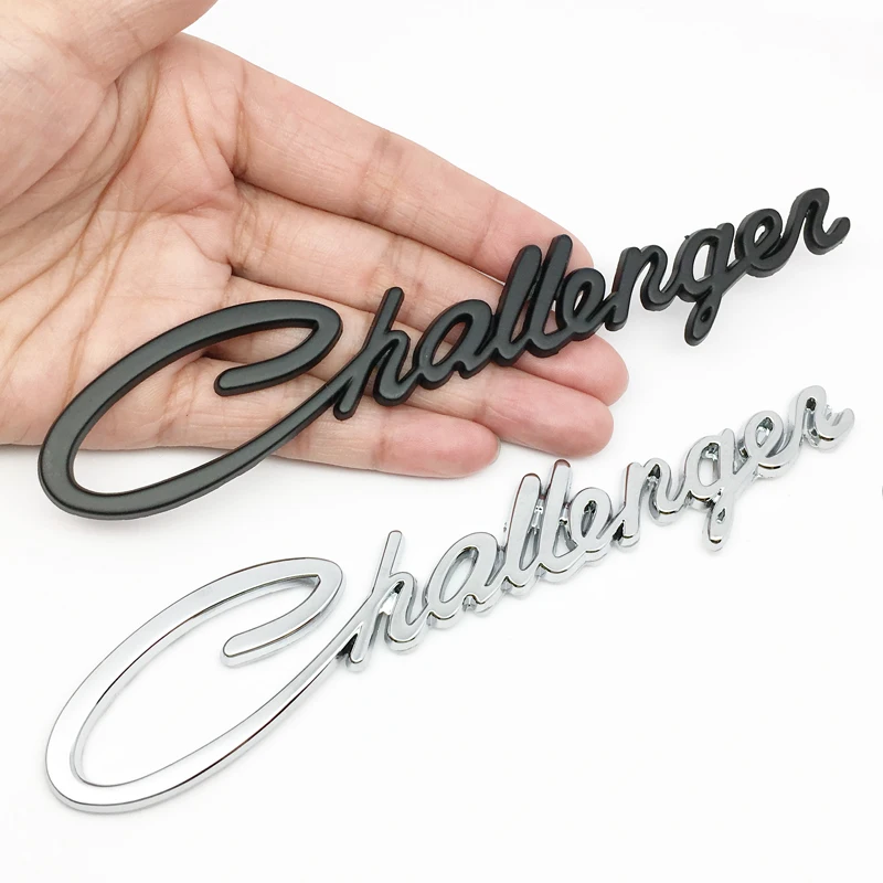 Металлическая наклейка с логотипом Challenger для стайлинга автомобиля эмблема