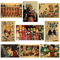 classic cartoon anime vintage poster kids room decoracion painting wall art kraft paper collection posters wall stickers