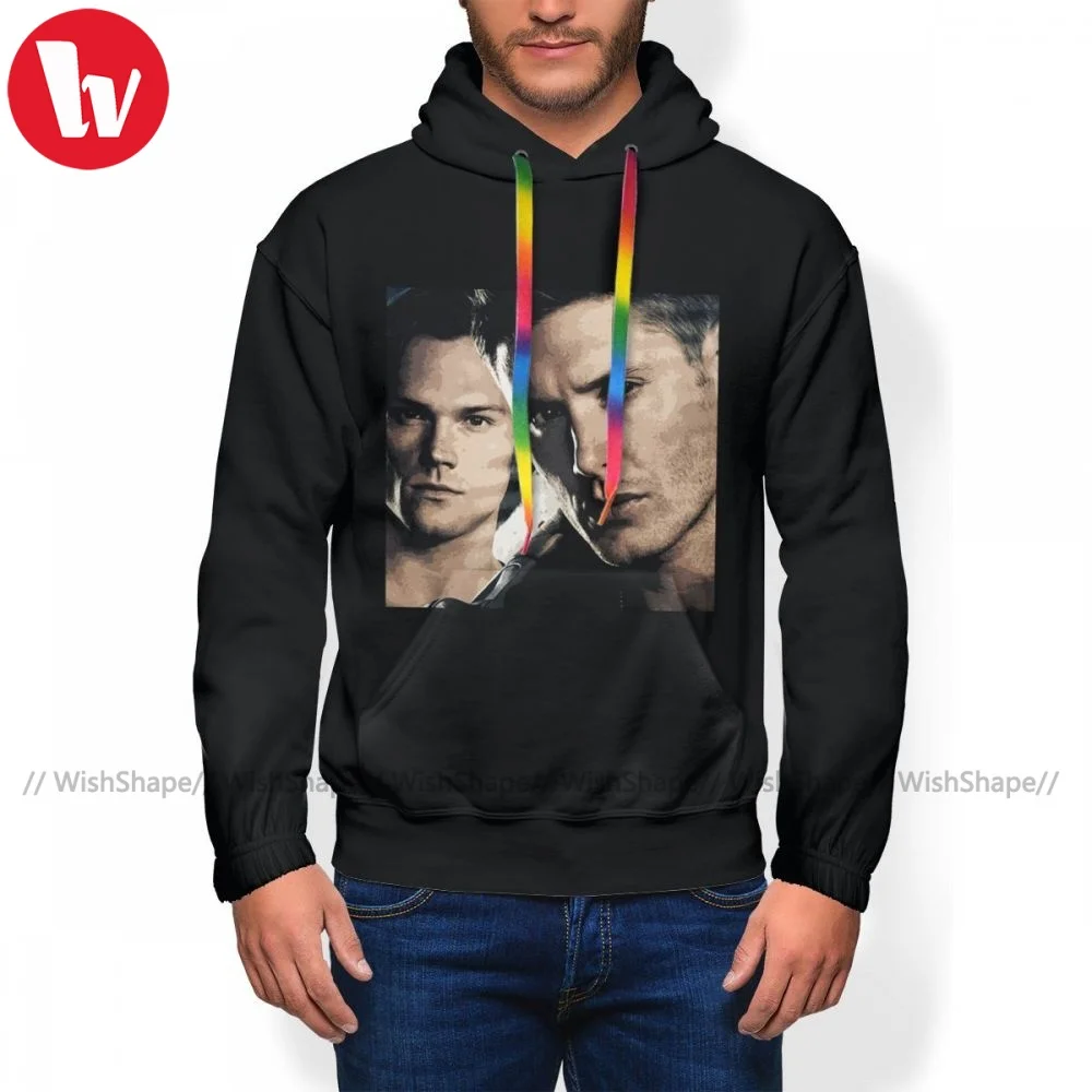 

Mens Dean Winchester Hoodie Fashion Long Polyester Hoodies Warm Streetwear Pullover Hoodie XXL