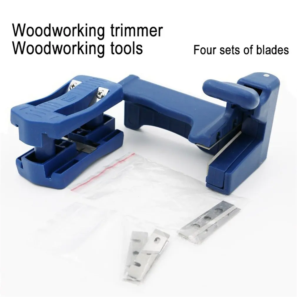 Двойной кромкообрезной станок из ПВХ Облицовочный для деревянных кромок Ручная