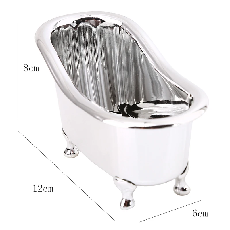 Makeup Organizer Plastic Mini Bathtub Soap Jewelry Storage Box Nail Casket Holder Desktop Sundry Case | Дом и сад