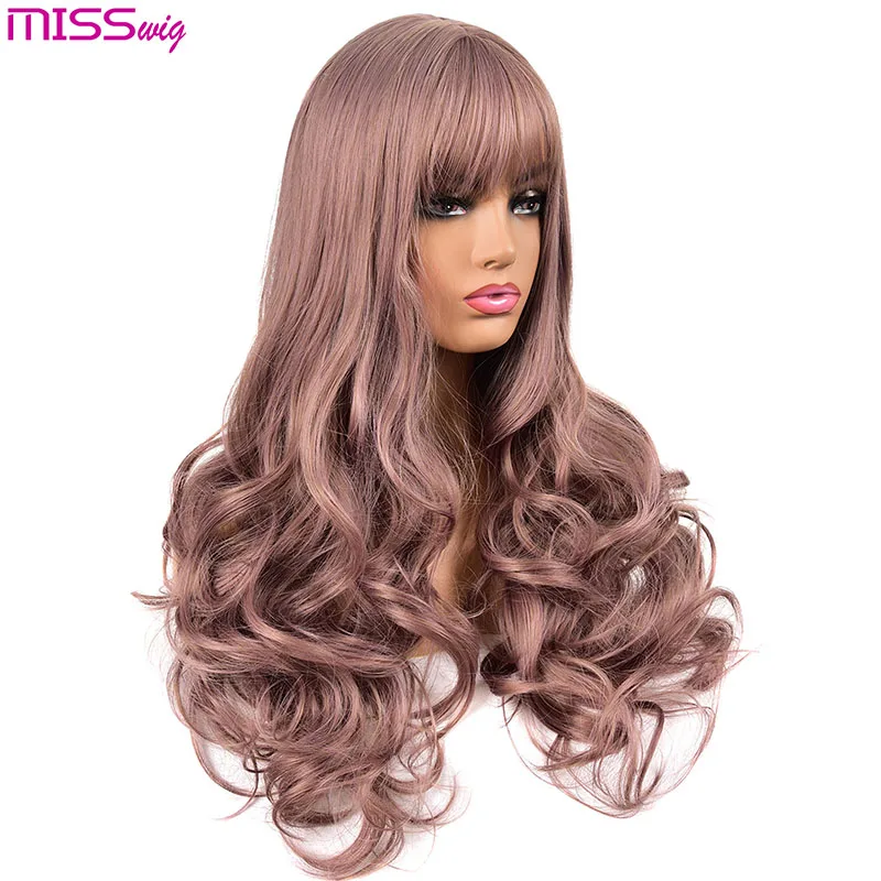 Длинные волнистые парики MISS WIG для чернокожих женщин афроамериканские