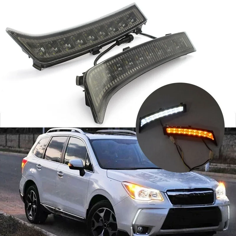 

Светодиодные дневные ходовые огни, противотуманные фары, L & R, подходят для Subaru Forester 2009-