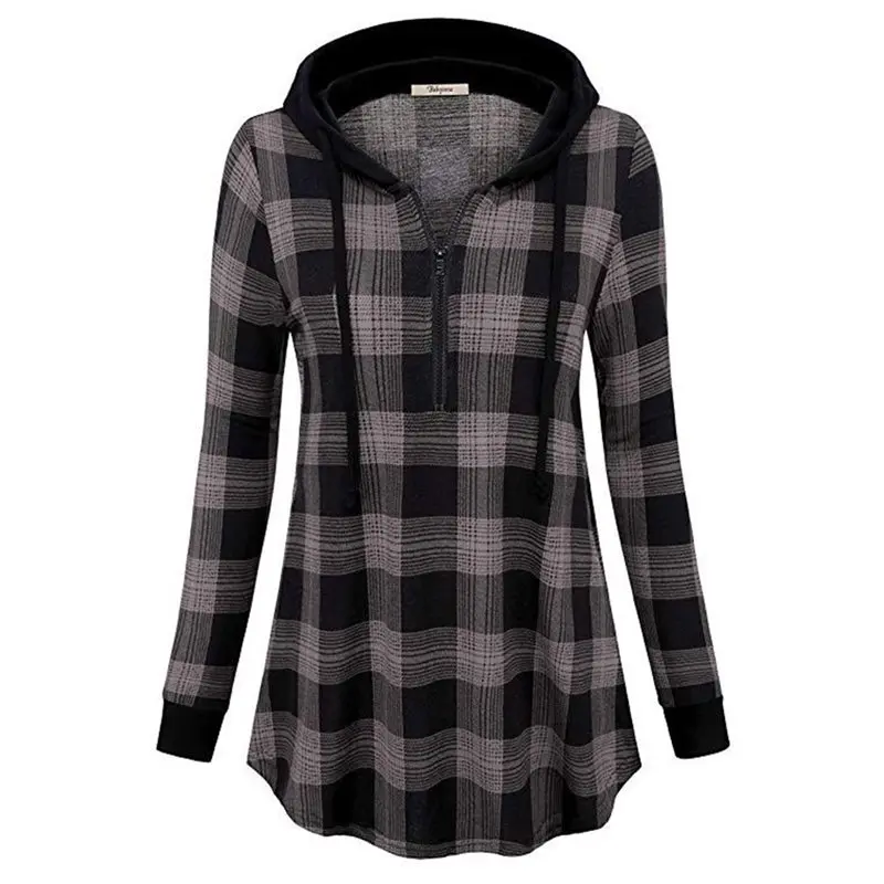 2019 демисезонная толстовка с капюшоном и Для женщин пальто длинным рукавом черный