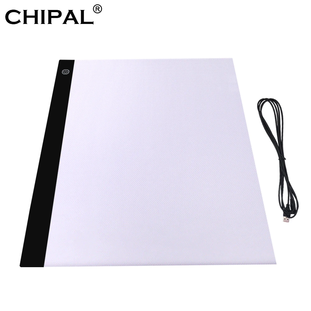 CHIPAL A3 планшет со светодиодной подсветкой цифровой графический планшет Artcraft трассировочный свет коробка копировальная доска стол для рисования планшет для рисования