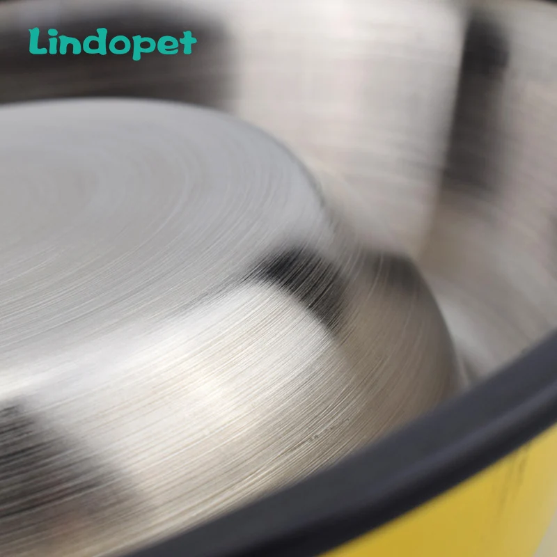 миска для кошки Посуда домашних питомцев панда кошка Мультяшные из нержавеющей