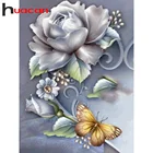 Huacan алмазная вышивка цветы розы алмазная мозаика бабочка подарок ручной работы декоративные наклейки на стену