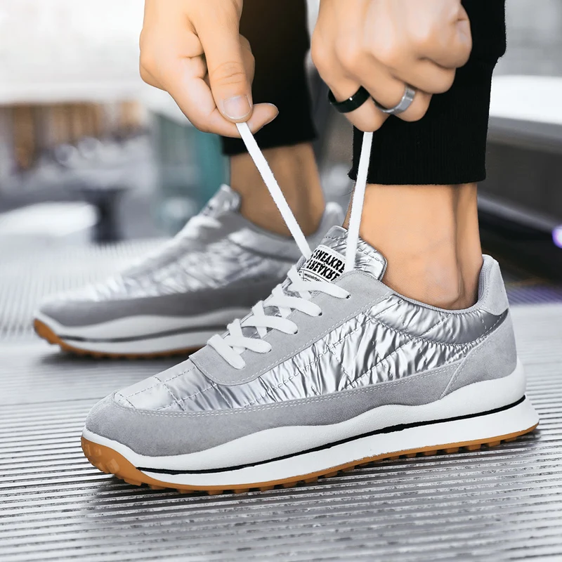 

Spring 2021 Mens Golf Shoes Black Silver Gym Sneakers for Men Anti Slip Golf Sneakers Man Comfortable Golf Shoe Men Size 39-44