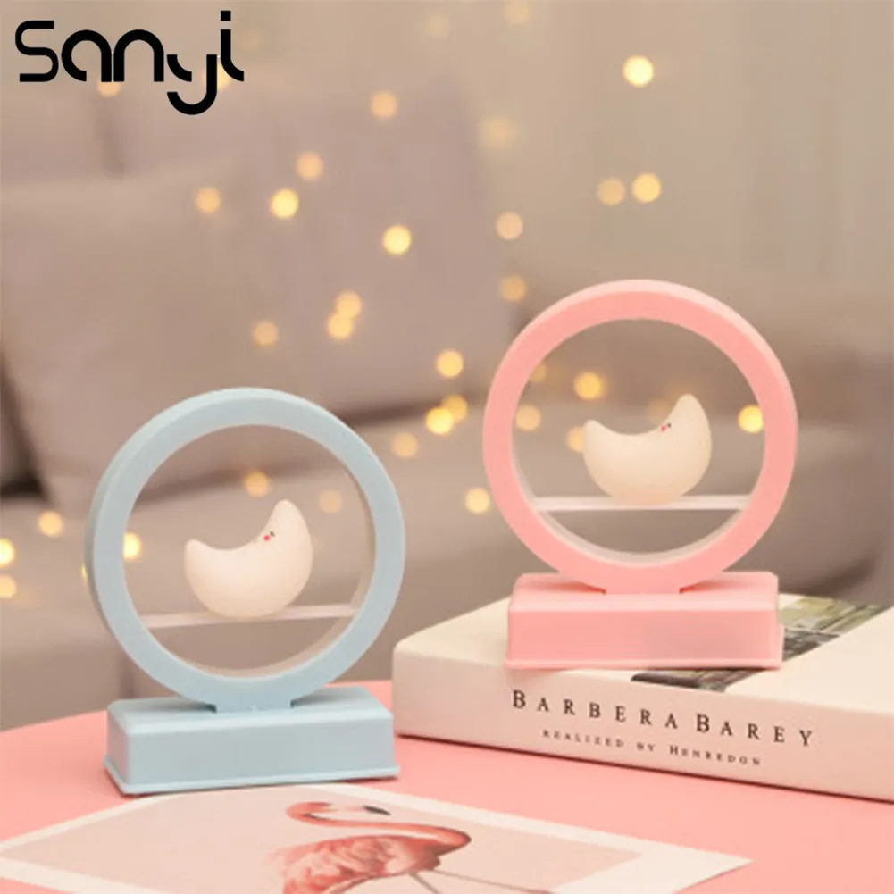 

Music Night Light Novelty Moon Night Lamp Perfect for Birthday Gift LED Bedroom Light Powered by AAA Batteries
