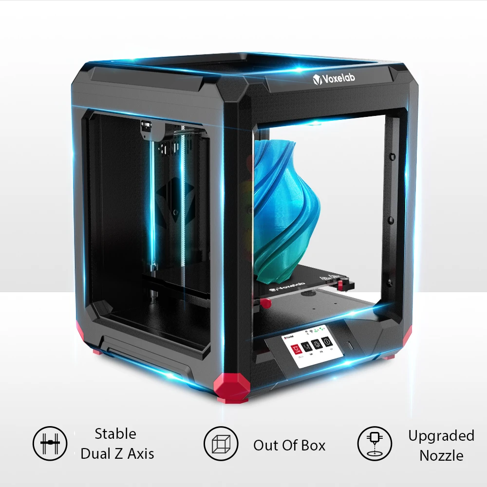 3D-принтер Voxelab Aries FDM высокоточный двойной рельсовый экструдер с вертикальной