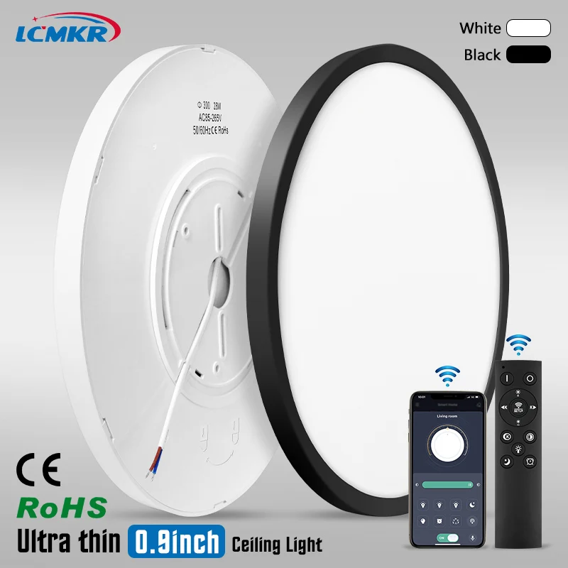 $17.95 Large Ultrathin Brightness Dimmable LED Ceiling Lamps for Bedroom Lighting Fixture Led Panel Light For Living Room kitchen Foyer