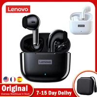 original lenovo lp40 new upgrade tws wireless earphone bluetooth5 0 dual stereo noise reduction bass touch control sport earbuds