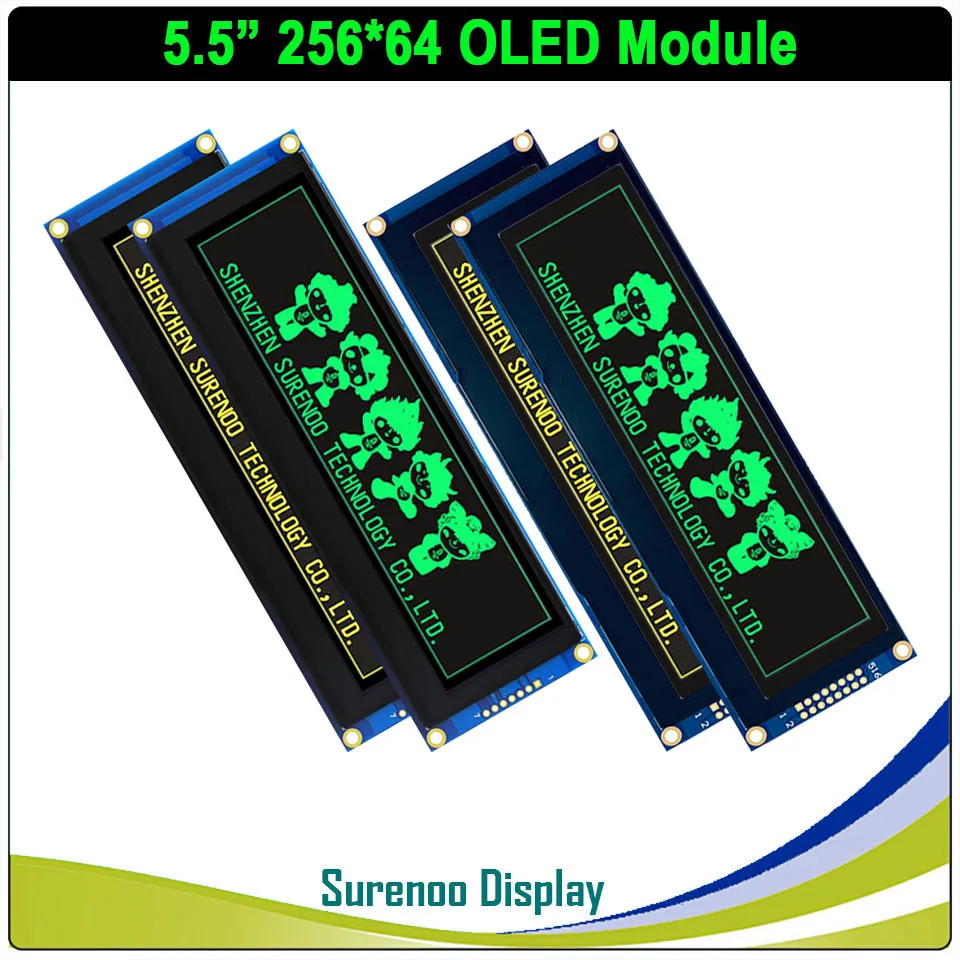 OLED дисплей 5 дюйма 256*64 25664 графический ЖК-модуль экран LCM встроенный SSD1322 6080 8080