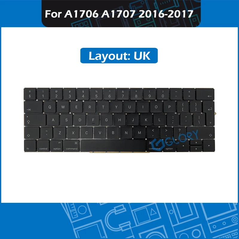 Новая сменная Клавиатура для ноутбука с английской раскладкой Macbook Pro Retina 13 15