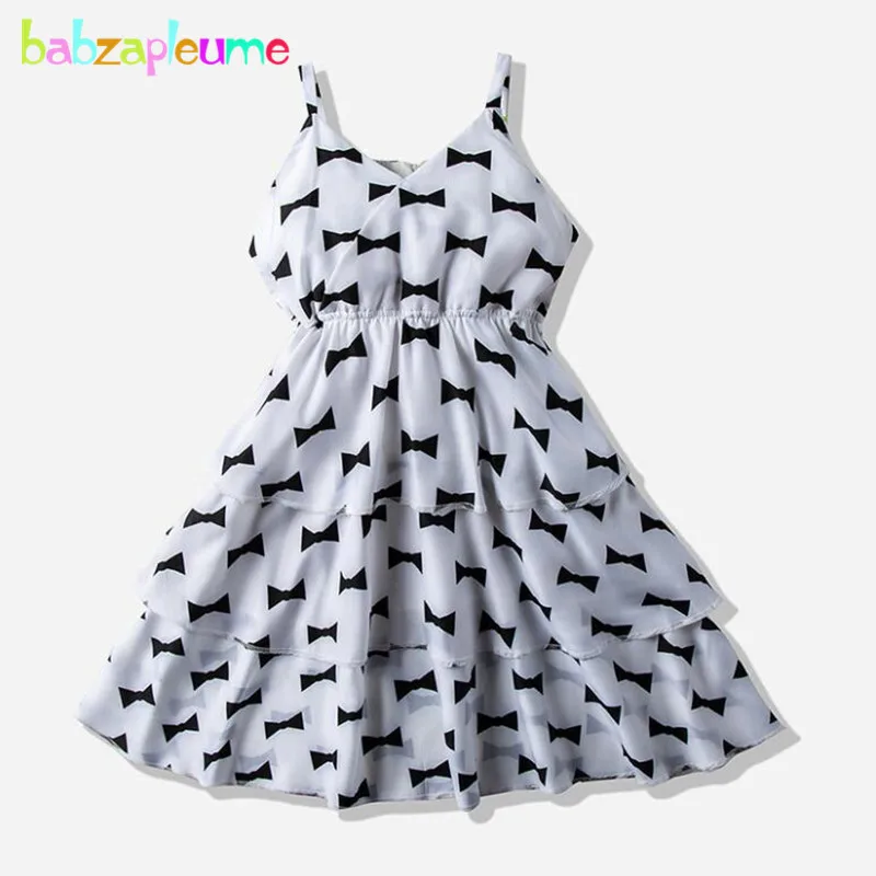 

2-6Years 2020 New Kids Summer Outfits Toddler Dresses For Girls Fashion Sleeveless Chiffon Baby Dress Children Clothing 1899-1