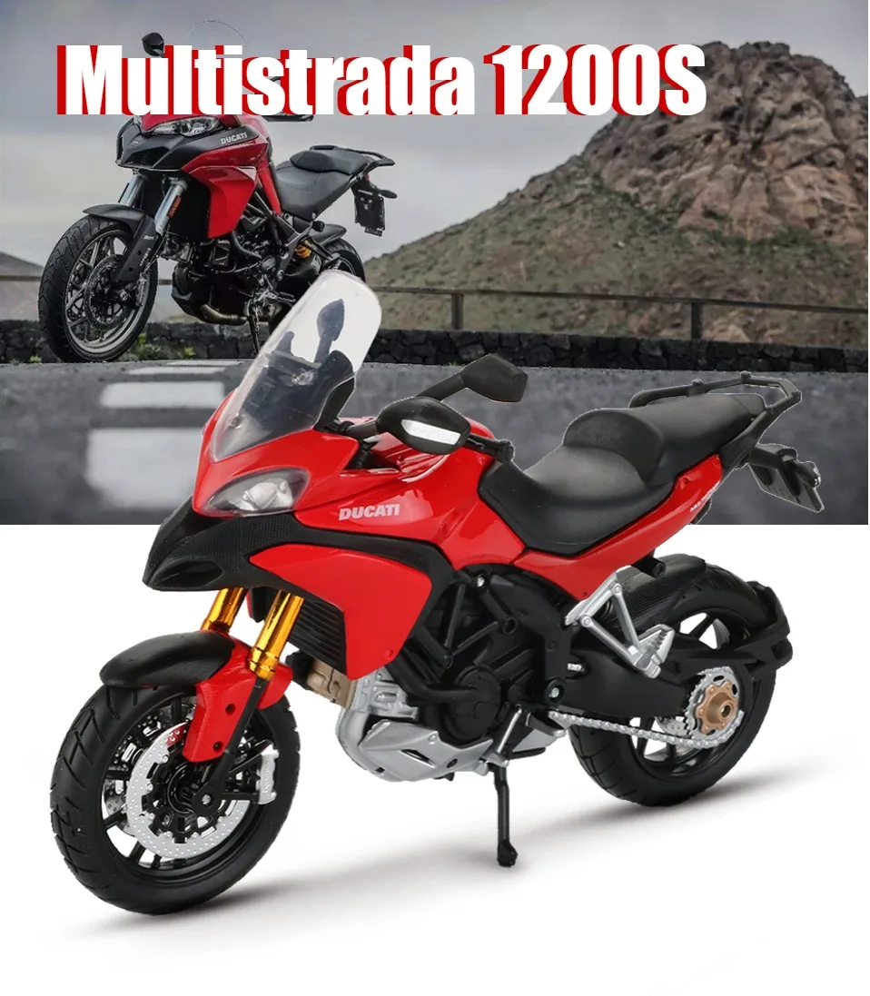 Maisto 1:12 Scale Alloy Motorcycle Model Toy Motorbike Mountain Bike Racing Vehicle 1200S Creative Cars Toys For Children Gift