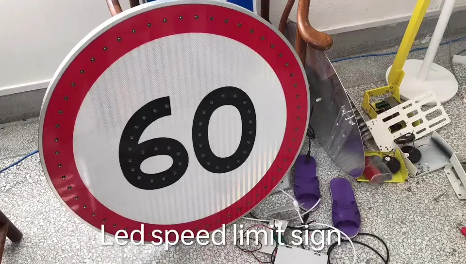 

Светодиодный радар на солнечных батареях, контролируемые алюминиевые дорожные знаки, радиоуправляемая Светодиодная панель с радаром