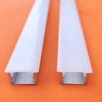 free shipping 40mlot led aluminum profile 2m for 5050 5630 led stripmilkytransparent cover for aluminum channel