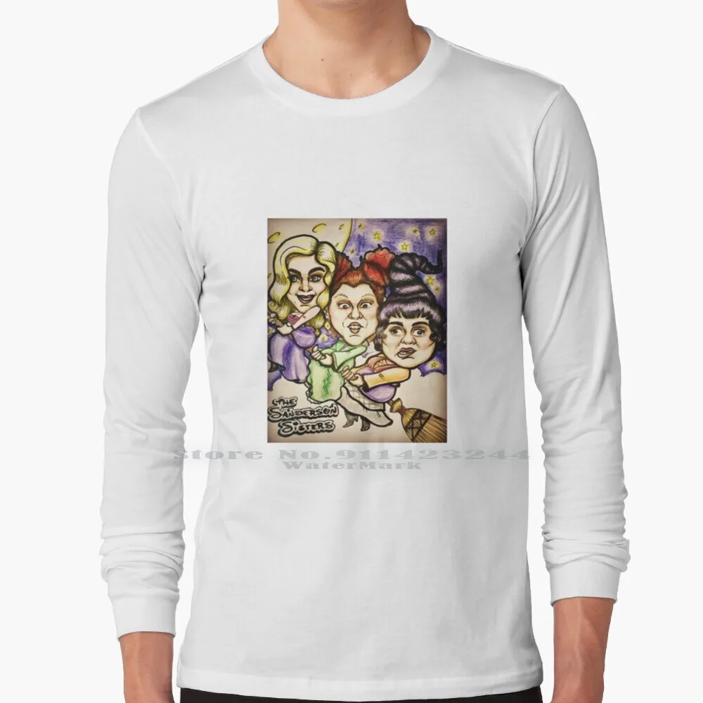 

The Sanderson Sisters In Moonlight Long Sleeve T Shirt Tee Sanderson Sisters Bette Middler Sarah Parker