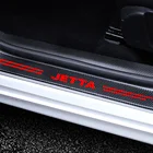 4 шт. для Volkswagen VW Jetta 2021 2019 2020 2017 2018 2016 Rline R Line GLI Автомобильная Накладка на порог Авто Наклейка из углеродного волокна