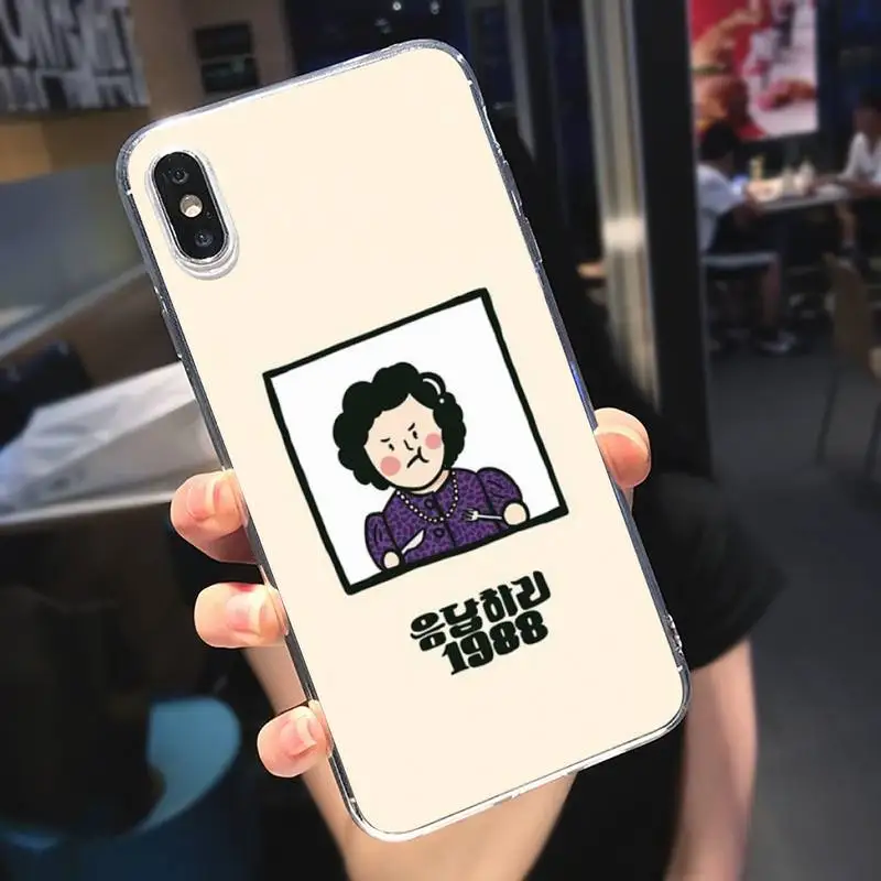 

Reply 1988 Korean TV series Phone Case Transparent soft For iphone 5 5s 5c se 6 6s 7 8 11 12 plus mini x xs xr pro max
