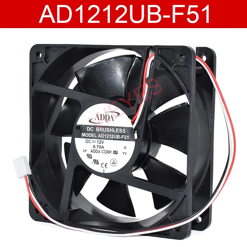 Оригинал для ADDA AD1212UB F51 DC12V 0.70A трехстрочный охлаждающий вентилятор|Кулеры и