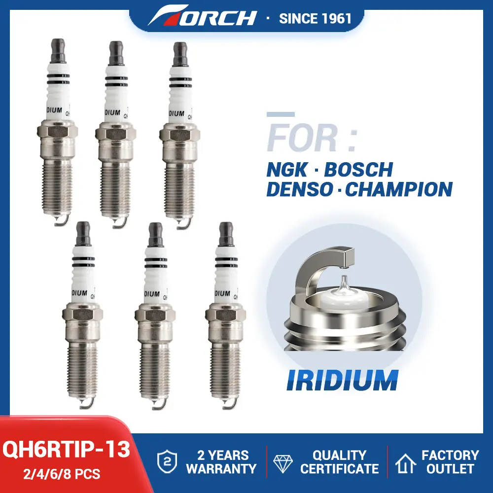 

China Factory Car Parts Engine Parts Iridium Platinum Spark Plug Torch QH6RTIP-13 Replace Candle ILTR6A-13G/LTR5BI-13/PLTR6A-10G