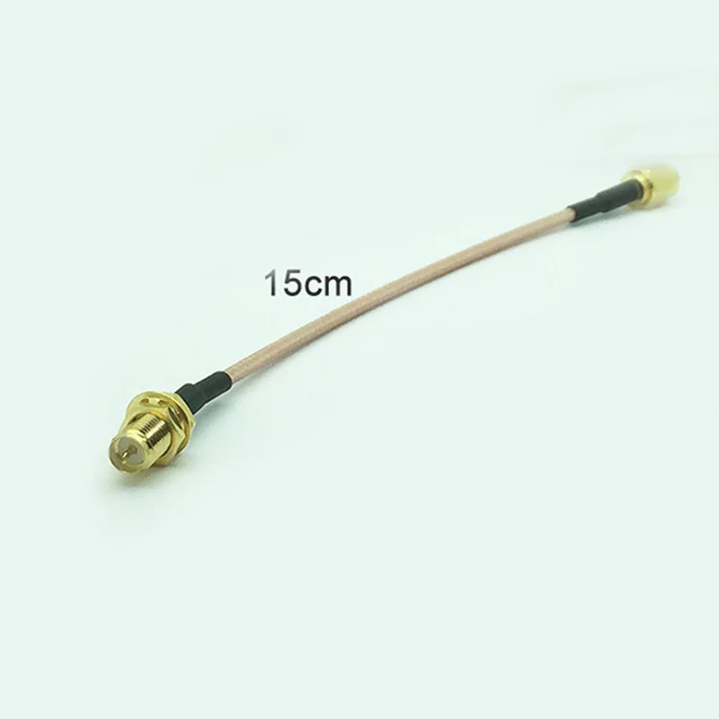 Армированным пластиком SMA типа «Мама» к армированным пластиком SMA Мужской RG316 RF коаксиальный кабель Коаксиальная Перемычка отрезок провода расширения шнур 5 Высота каблука 10 см, каблук 15 см, 20 см, 1 шт./лот - Цвет: 15CM