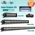 Светодиодный светильник CO LIGHT Super Slim 12D 8 дюймов 20 дюймов 32 дюйма, точечный прожектор 60 Вт, 180 Вт, 300 Вт, Светодиодная панель 4x4 для внедорожников ATV, внедорожников, светодиодный светильник 12 В, 24 В