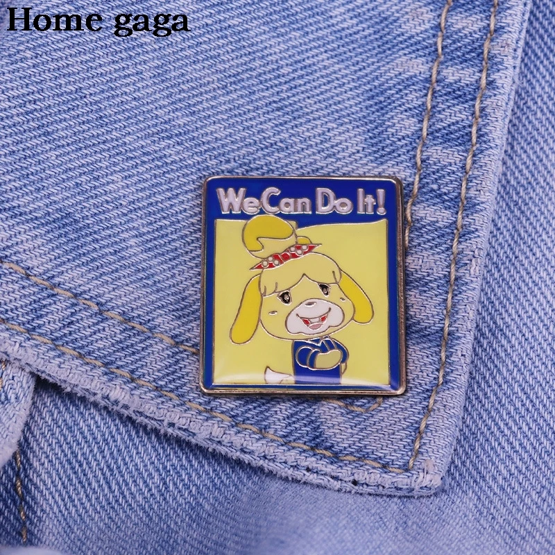 

D3466 Homegaga Cute Animal Enamel Pins Brooches Bag Clothes Lapel Pin Game Badge Jewelry Gift for Women